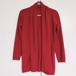 Zara Knit Tie Front or Back Cardigan With Shawl Collar Red Women’s Sz M
